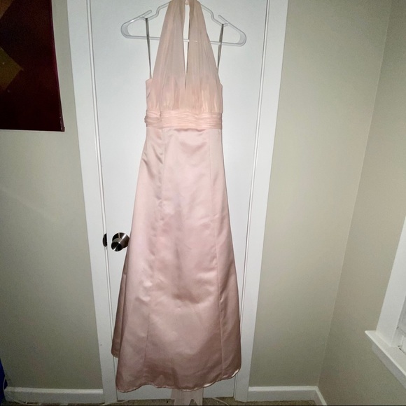 David’a Bridal Satin Empire Waist Ball Gown - Picture 2 of 9